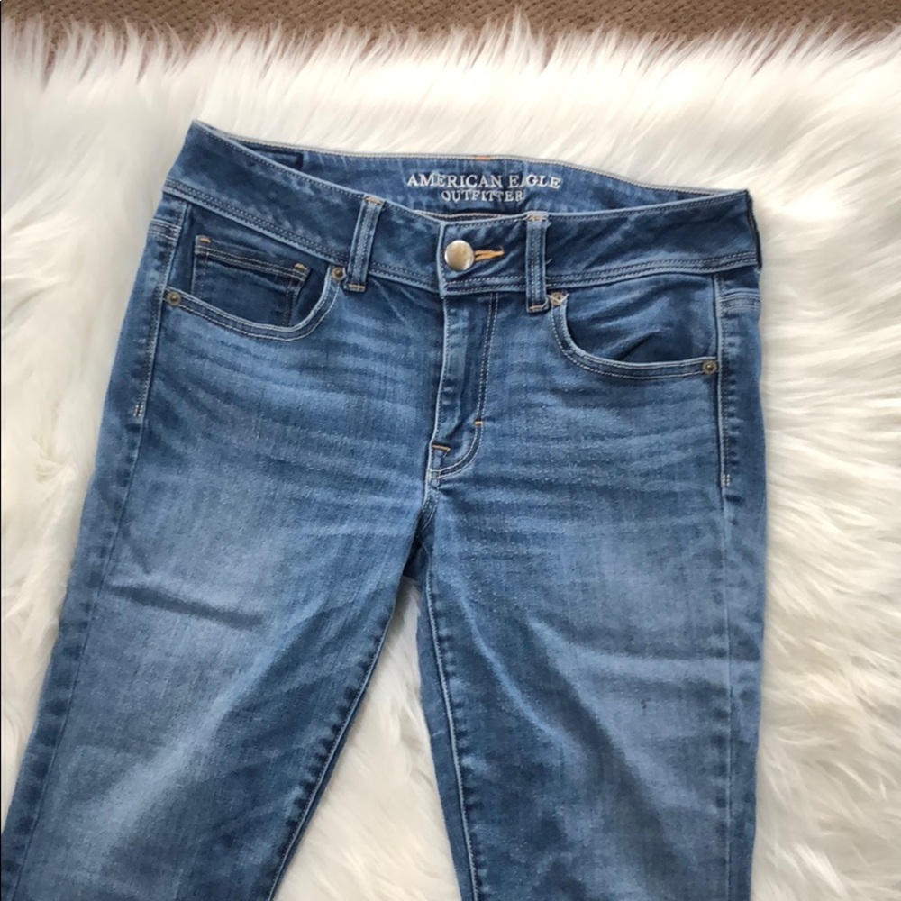 American Eagle super stretch kickboot jeans!